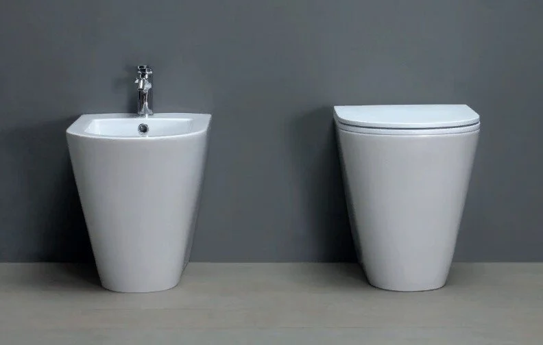 Биде напольное Azurra Forma белое FMBIT000000MBI*1/(FOR500 bi*1) (детальная фотография), напольные, приставные