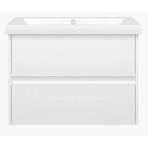 Тумба под раковину подвесная Misty Алиса 70 см белая - фото 1