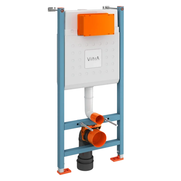 Инсталляция с унитазом VitrA Normus 9773B003-7200 (детальная фотография), с кнопкой