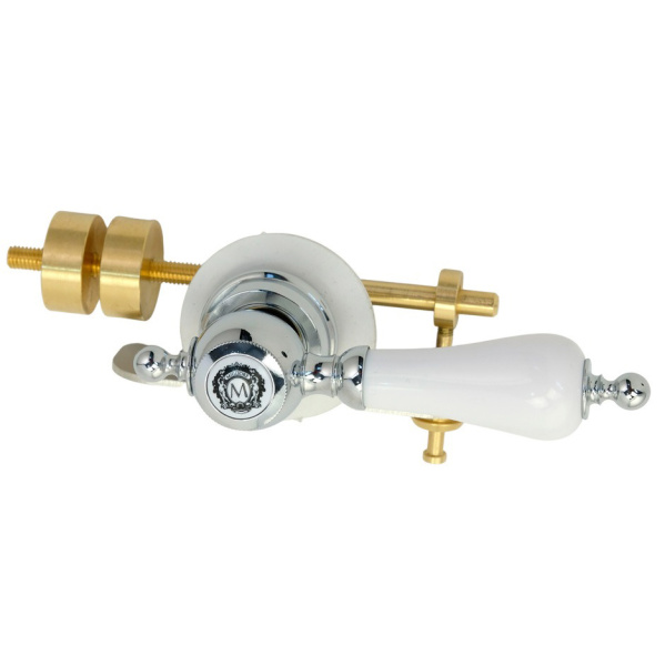 Ручка слива Migliore Ricambi белый/хром 32087 (детальная фотография)