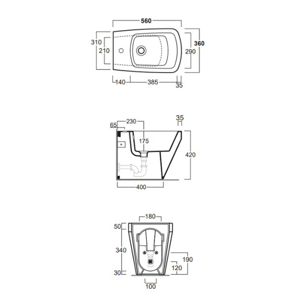 Схема (детальная фотография), напольные, приставные
