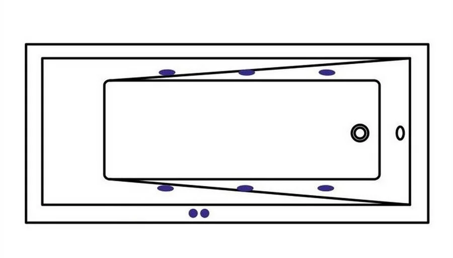Ванна гидромассажная Whitecross Wave Soft, 180 х 80 см, увеличенная толщина акрила, усиленная армировка, белый/бронза, 0101.180080.100.SOFT.BR (детальная фотография), современныe, hi-tech