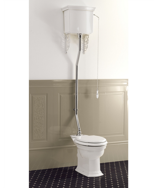 Патрубок для высокого бачка Devon & Devon Westminster/New Etoile/Rose хром IBACWESCR (детальная фотография), в наличии