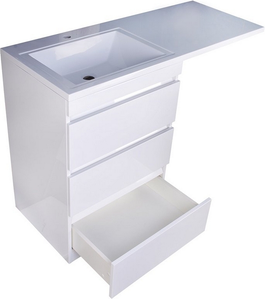 Тумба под раковину напольная Style Line Даллас 38 см белая АА00-000069 (детальная фотография), 40 см