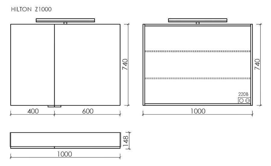 Схема (детальная фотография), с подсветкой, с розеткой