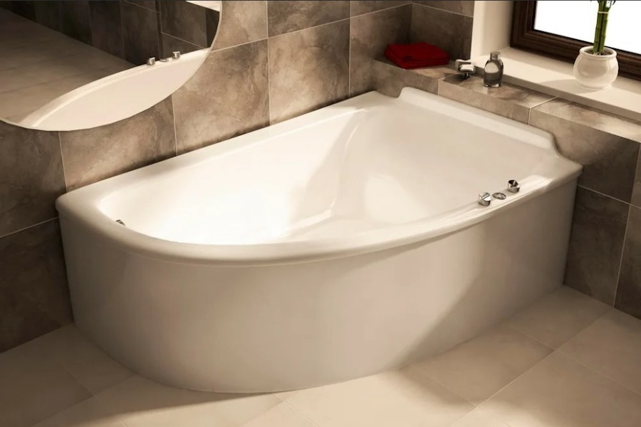 Ванна из литьевого мрамора правая Astra-Form Анастасия (детальная фотография), по запросу