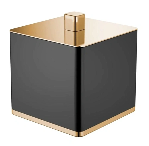 Стакан для ванной Boheme черный/золото - фото 3