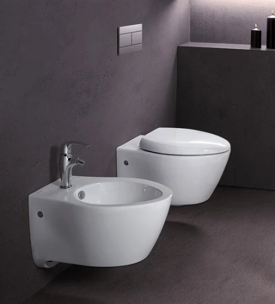 Биде подвесное Jacob Delafon Presqu'ile белое E4441-00 (детальная фотография), подвесные