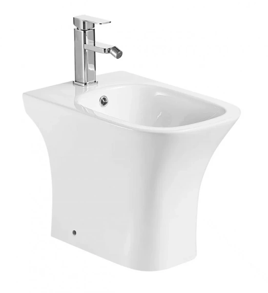Биде напольное Azario Fretta Square фаянс AZ-1215C (детальная фотография)