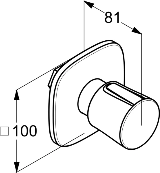Вентиль Kludi Ambienta хром 538150575 (детальная фотография) index_2