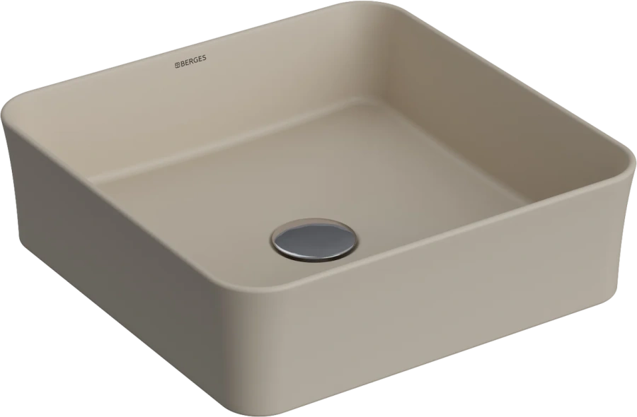 Раковина BERGES Ego 38 см матовый жасмин 181070 (детальная фотография)