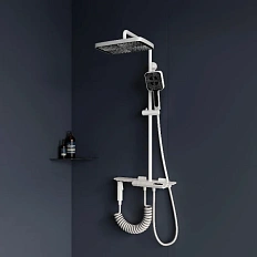 Душевая стойка RGW Shower Panels белая