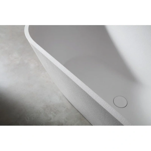 Ванна из искусственного камня Abber Frankfurt AM9941 170x75 см овальная (детальная фотография), белые, черные, другие