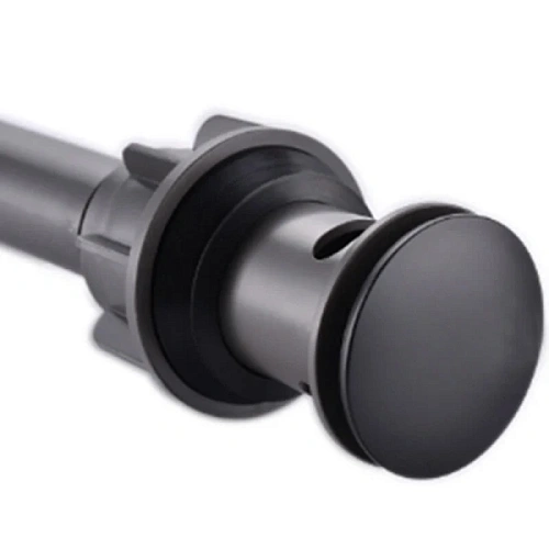 Донный клапан BelBagno черный матовый - фото 2