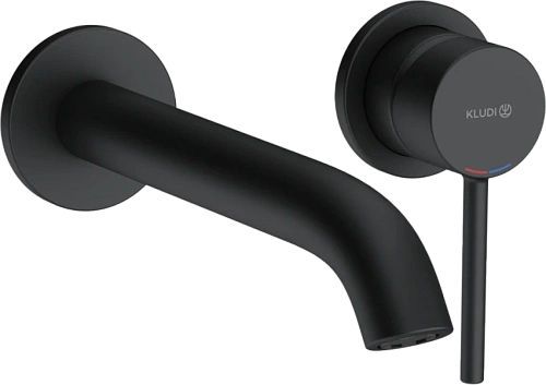 Смеситель для раковины Kludi Bozz черный - фото 1