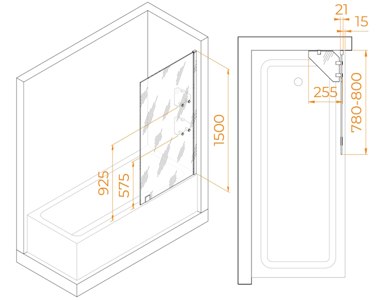 Схема (детальная фотография), хромированный профиль