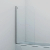 Шторка для ванны IDDIS Ray 80х140 см глянцевый алюминиевый профиль