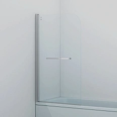 Шторка для ванны IDDIS Ray 80х140 см глянцевый алюминиевый профиль