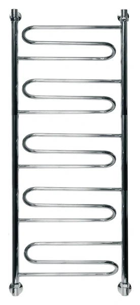 Полотенцесушитель водяной Ника Curve 120x50 см хром ЛЗ 120/50 (детальная фотография)