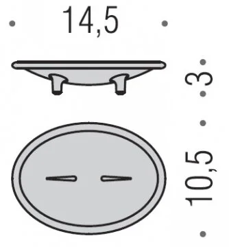 Мыльница Colombo Khala настольная B1840 (детальная фотография), современные, hi-tech