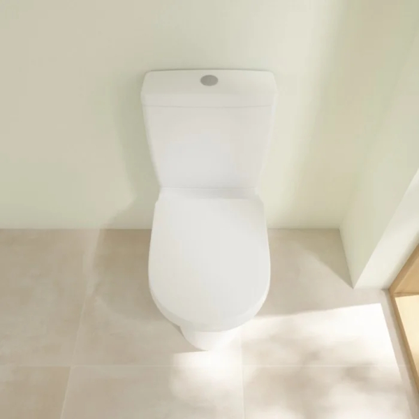Унитаз напольный Villeroy&Boch O.novo 565810 (детальная фотография), современные, hi-tech, круглые