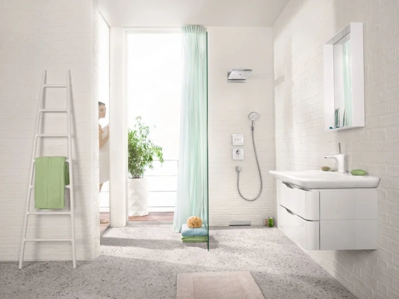 Переключатель потоков Hansgrohe ShowerSelect белый/хром 15736400 (детальная фотография) index_2
