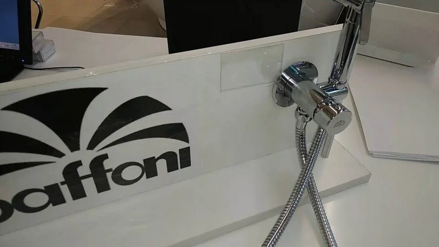 Гигиенический душ со смесителем Paffoni Tweet Round ZDUP110 с внутренней частью (детальная фотография), хром, бронза, золото, белые, черные, другие