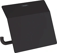 Бумагодержатель Hansgrohe AddStoris черный матовый