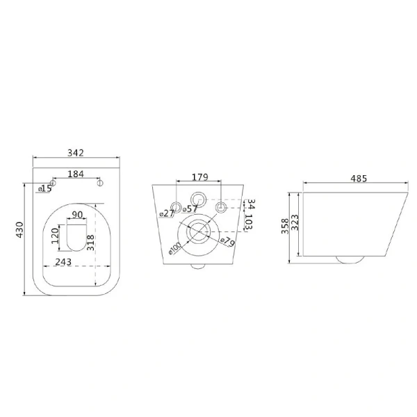 Унитаз с инсталляцией Lemark Florex 10012 с клавишей смыва (детальная фотография) index_3