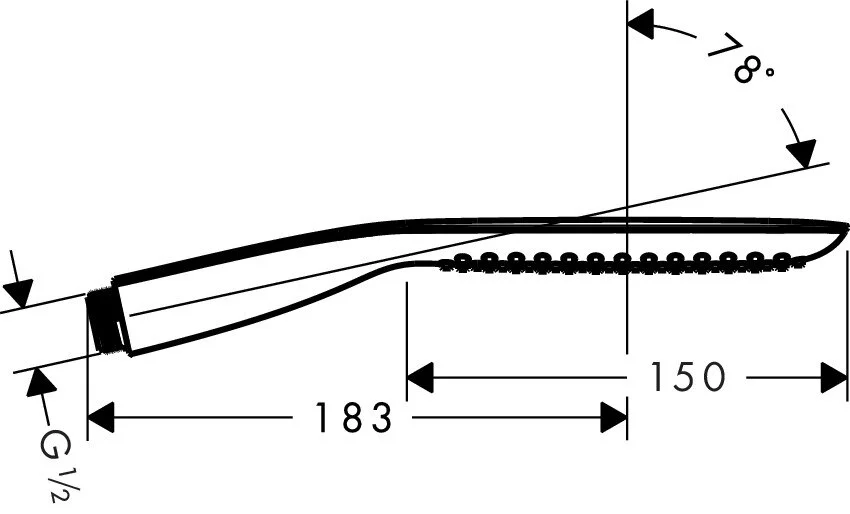 Лейка для душа Hansgrohe PuraVida 28568 антиизвестковое покрытие QuickClean (детальная фотография), душевые лейки