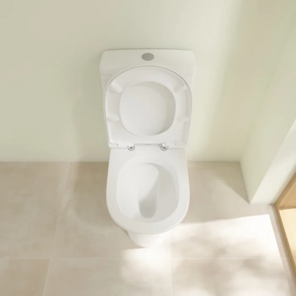 Унитаз напольный Villeroy&Boch O.novo 565810 (детальная фотография), белые