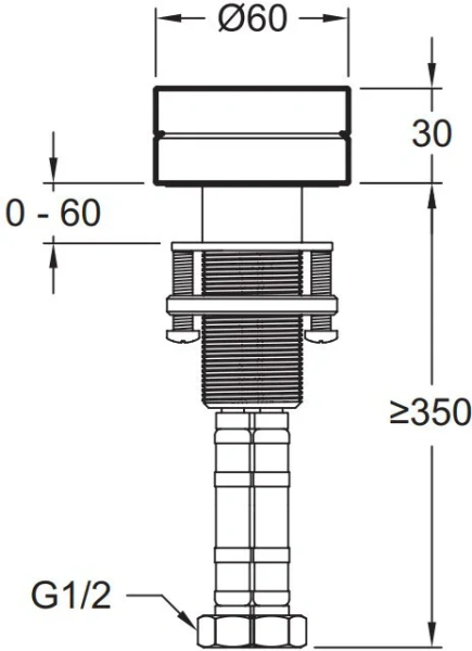 Рычаг управления Jacob Delafon Grands Boulevards "Caresse" для смесителя E77963-8A-CP (детальная фотография) index_1