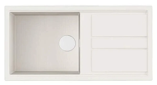 Мойка для кухни Omoikiri Kitagawa 100-WH 100 см белая - фото 1