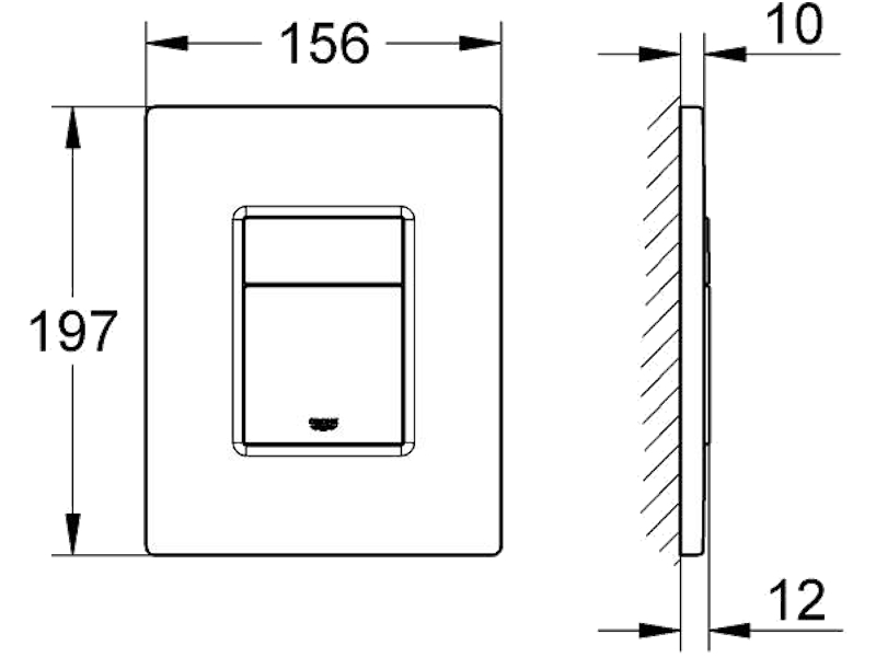 Схема (детальная фотография), слив эконом-стандарт с двумя клавишами