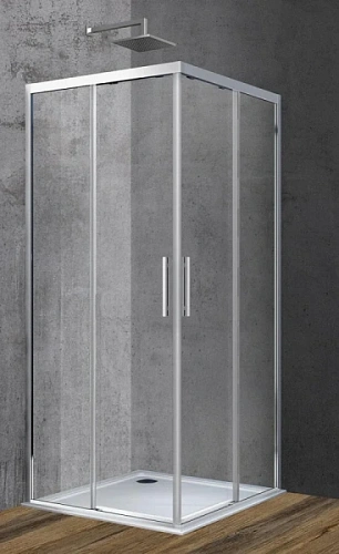 Душевой уголок Vincea Soft 90x90 см хром - фото 1