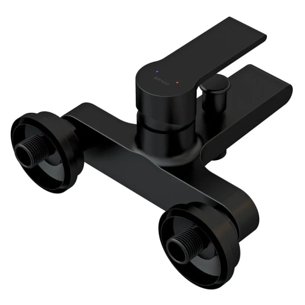 Смеситель для ванны Cersanit Brasko черный матовый 63108 (детальная фотография), настенные