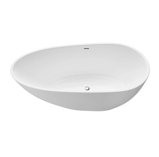 Ванна акриловая Grossman Fly, 160 x 80 см, отдельностоящая, белая, GR-1103 (детальная фотография), овальные