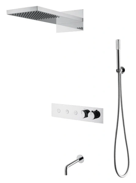 Душевой комплект Boheme Fusion хром 131-2-CR (детальная фотография)