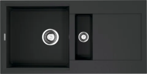 Мойка для кухни Omoikiri Sakaime 86-2-BL 86 см черная 4993117 (детальная фотография)
