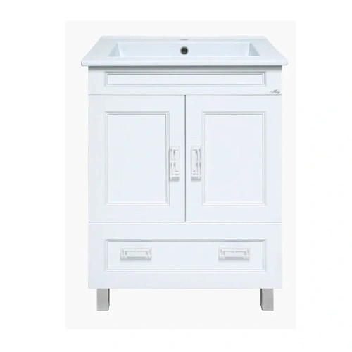 Тумба под раковину напольная Misty Дива 75 см белая - фото 1