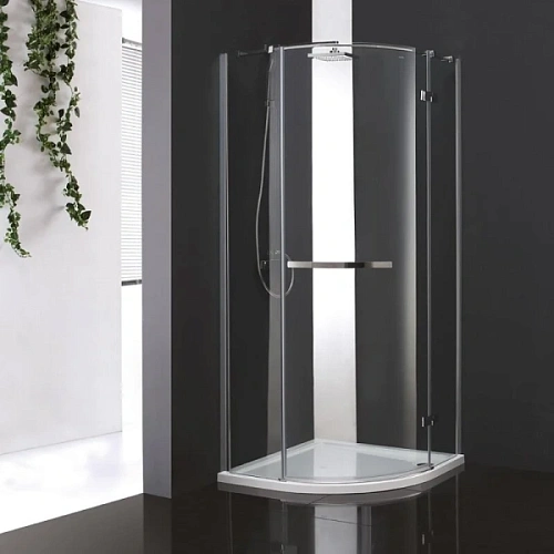 Душевой уголок Cezares Bergamo 100x100 см стекло прозрачное петли справа - фото 2