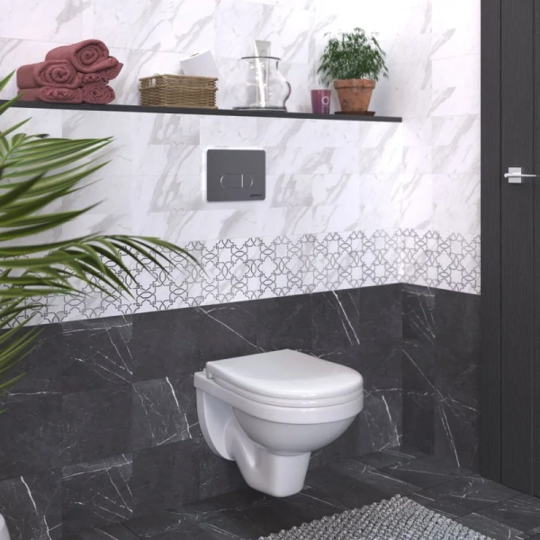 Унитаз с инсталляцией BERGES Gamma кнопка хром 042417 (детальная фотография), с инсталляцией index_1