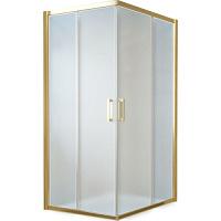 Душевой уголок профиль золотой стекло сатин Vegas-glass