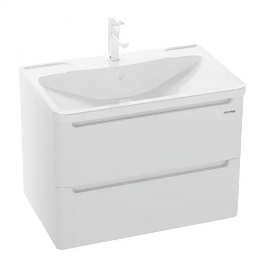 Тумба с раковиной подвесная Grossman Адель 107006 70 см с двумя выдвижными ящиками (детальная фотография)