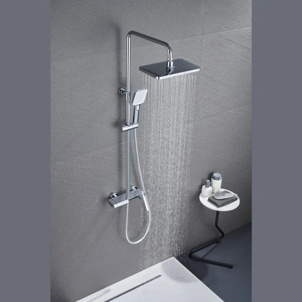 Душевая стойка Black&White Universe 5015 латунь (детальная фотография), хром, другие