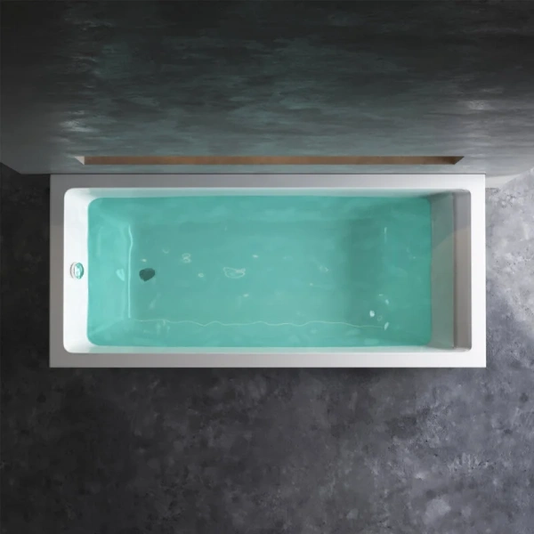 Ванна акриловая Am.Pm Gem W93A-180-080W-A 180x80 прямоугольная (детальная фотография), без гидромассажа, большие