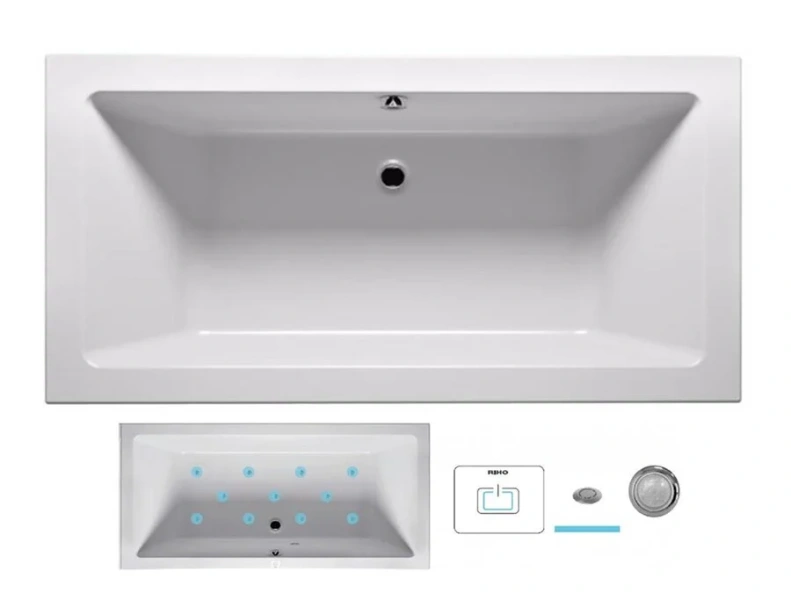 Ванна гидромассажная Riho Lusso 190 x 90 см, AIR2 BA9900500000000_AIR2 (детальная фотография)
