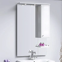 Зеркало с подсветкой Aqwella Барселона 60 см со шкафчиком