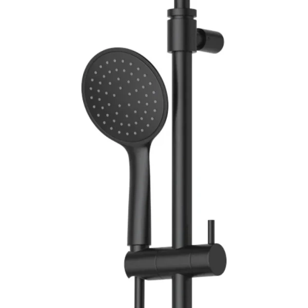 Душевая стойка Cezares Leaf черный матовый LEAF-CDA-25-L-NOP (детальная фотография), черные