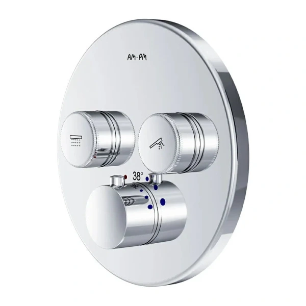 Смеситель для душа AM.PM Inspire V2.0 для 2 потребителей, с термостатом F50A85700 (детальная фотография)